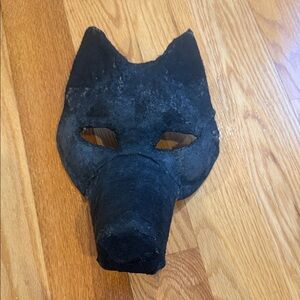 Black Wolf/ black fox mask (dm before buying)